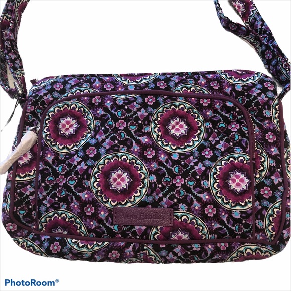 Vera Bradley Handbags - VERA BRADLEY LILAC MEDALLION LITTLE HIPSTER